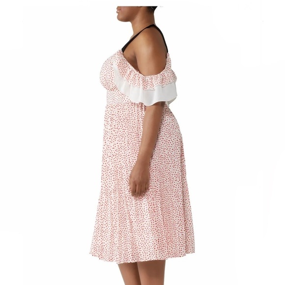 Eloquii Printed Graphic Pleated Midi Dress - Picture 3 of 11